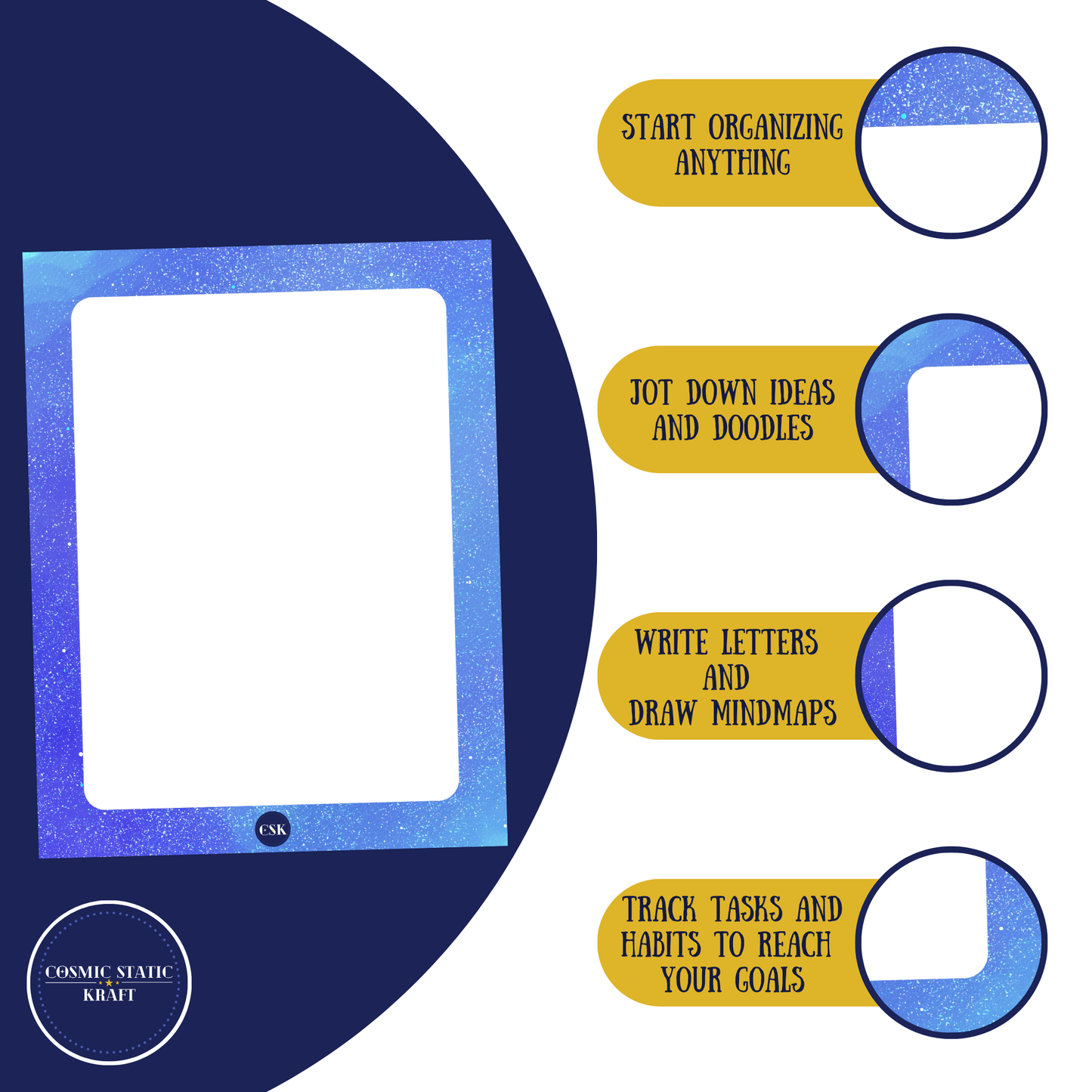 Cosmic Printable Blank Planner
