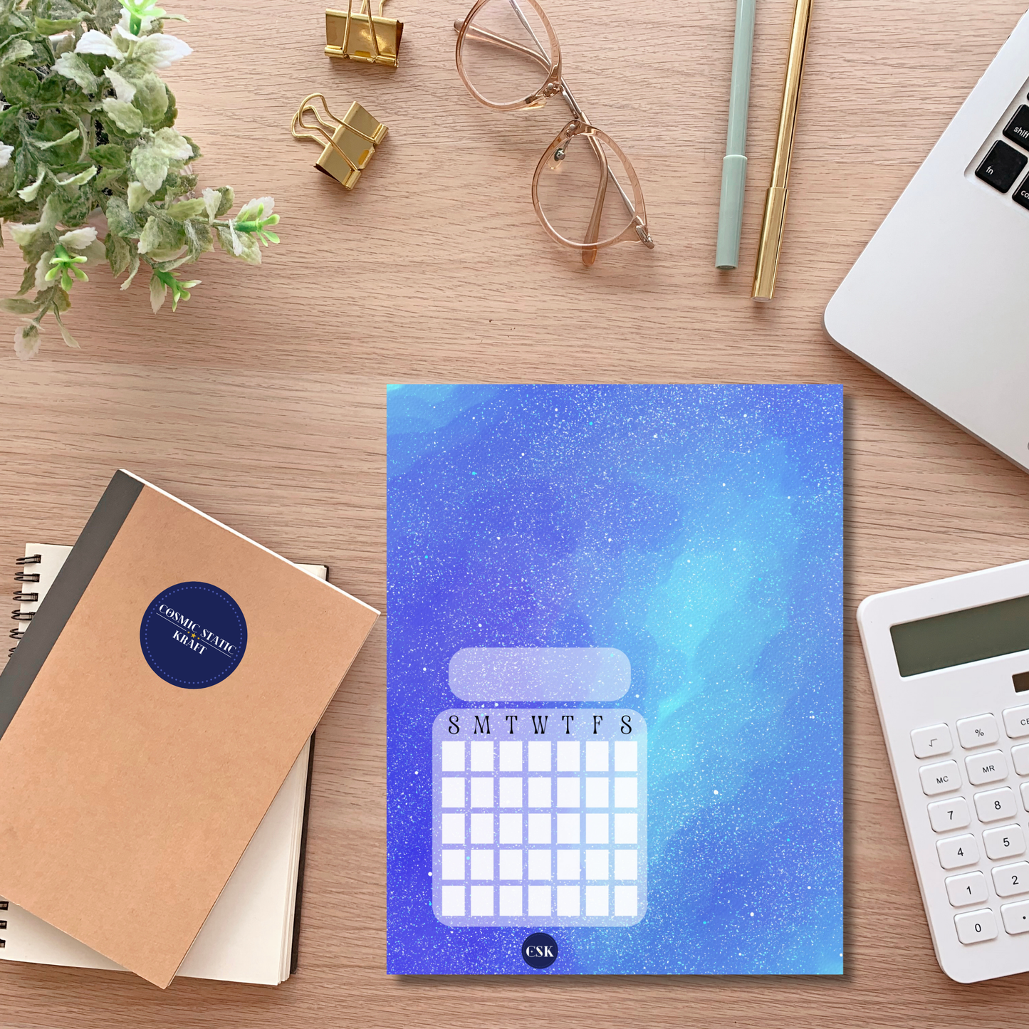 Cosmic Printable Monthly Cover Planner