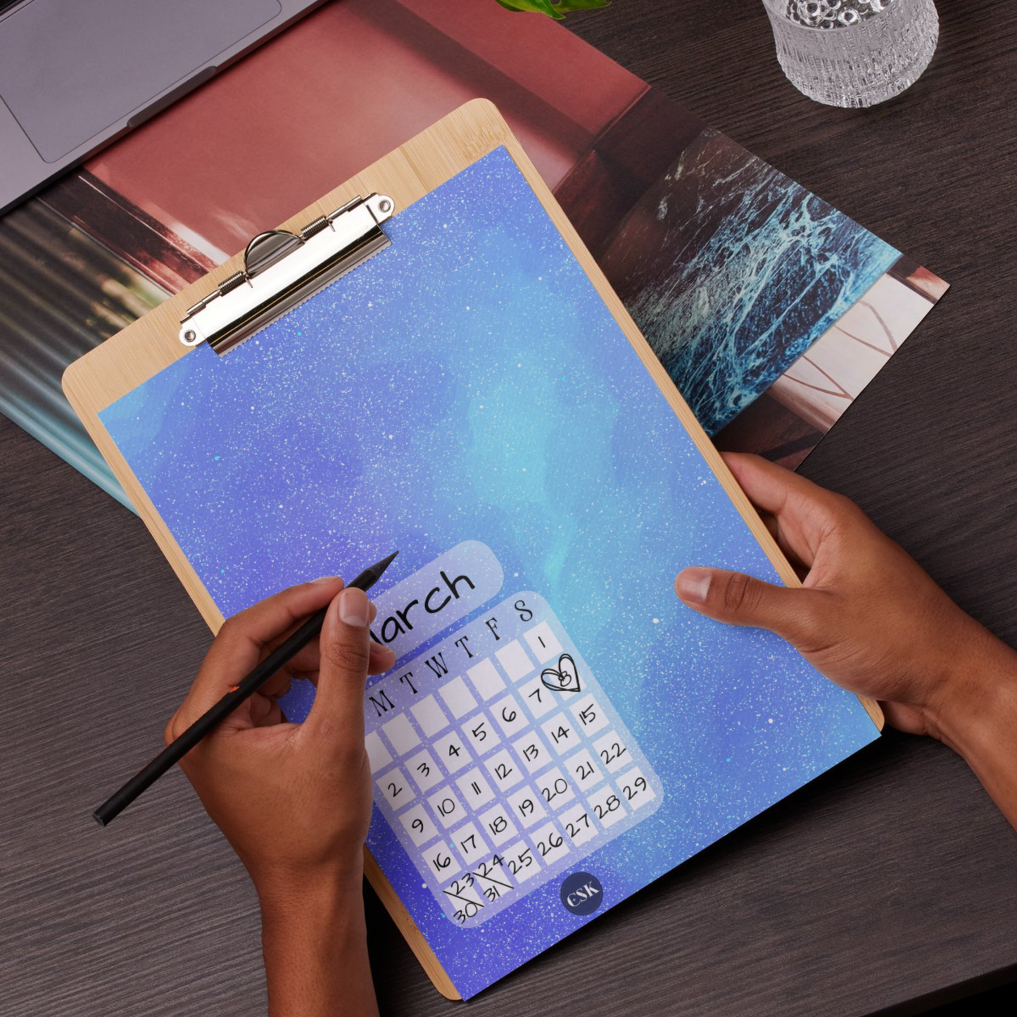 Cosmic Printable Monthly Cover Planner