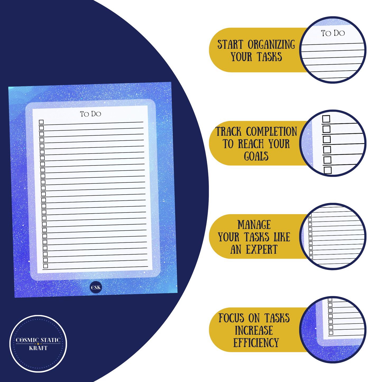 Cosmic Printable To-Do Planner