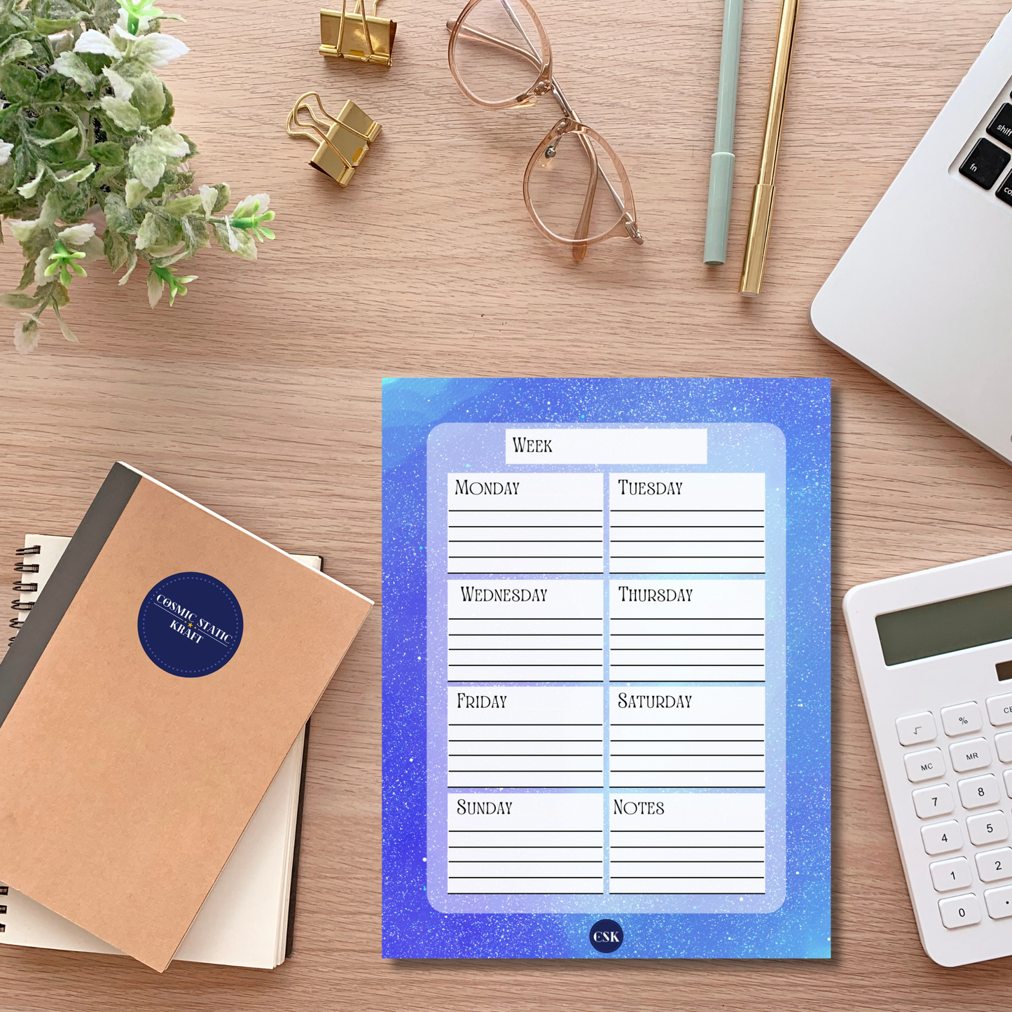 Cosmic Printable Weekly Planner