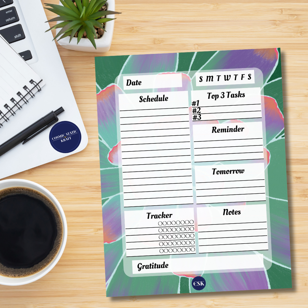Succulent Printable Daily Planner
