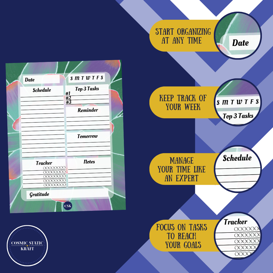 Succulent Printable Daily Planner