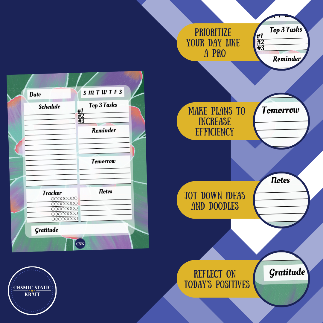 Succulent Printable Daily Planner