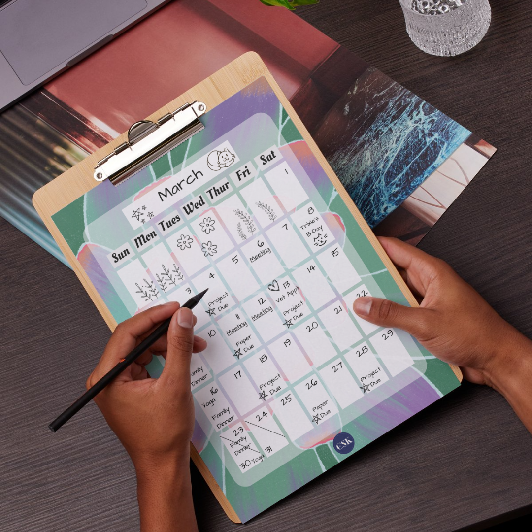 Succulent Printable Monthly Planner