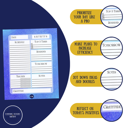 Cosmic Printable Daily Planner