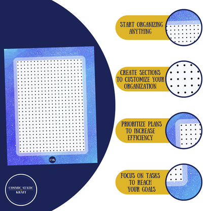 Cosmic Printable Dot Planner