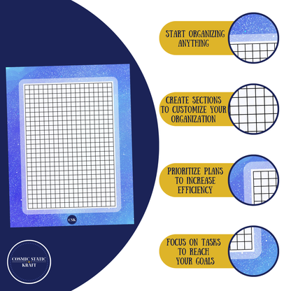 Cosmic Printable Grid Planner