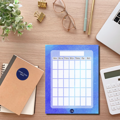 Cosmic Printable Monthly Planner