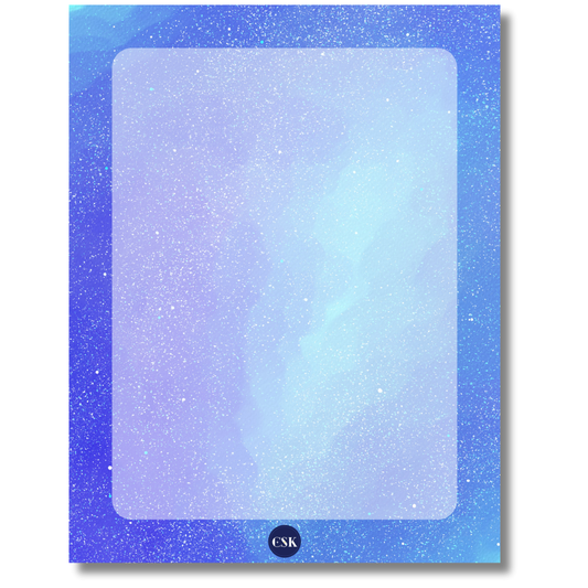 Cosmic Printable Semi-Blank Planner
