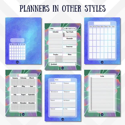 Succulent Printable To-Do Double Column Planner
