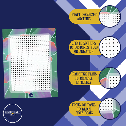 Succulent Printable Dot Planner