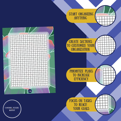 Succulent Printable Grid Planner