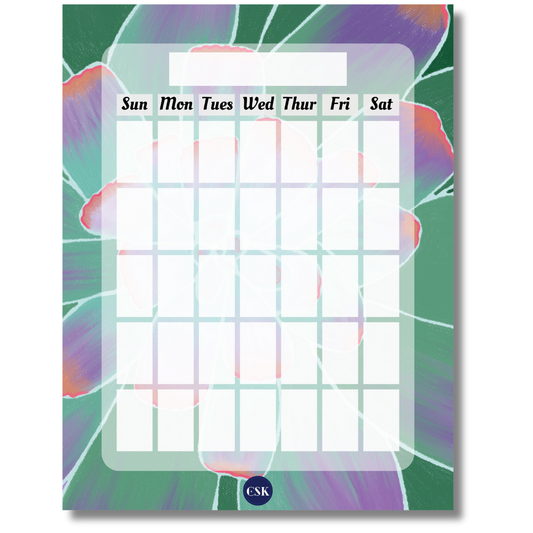 Succulent Printable Monthly Planner