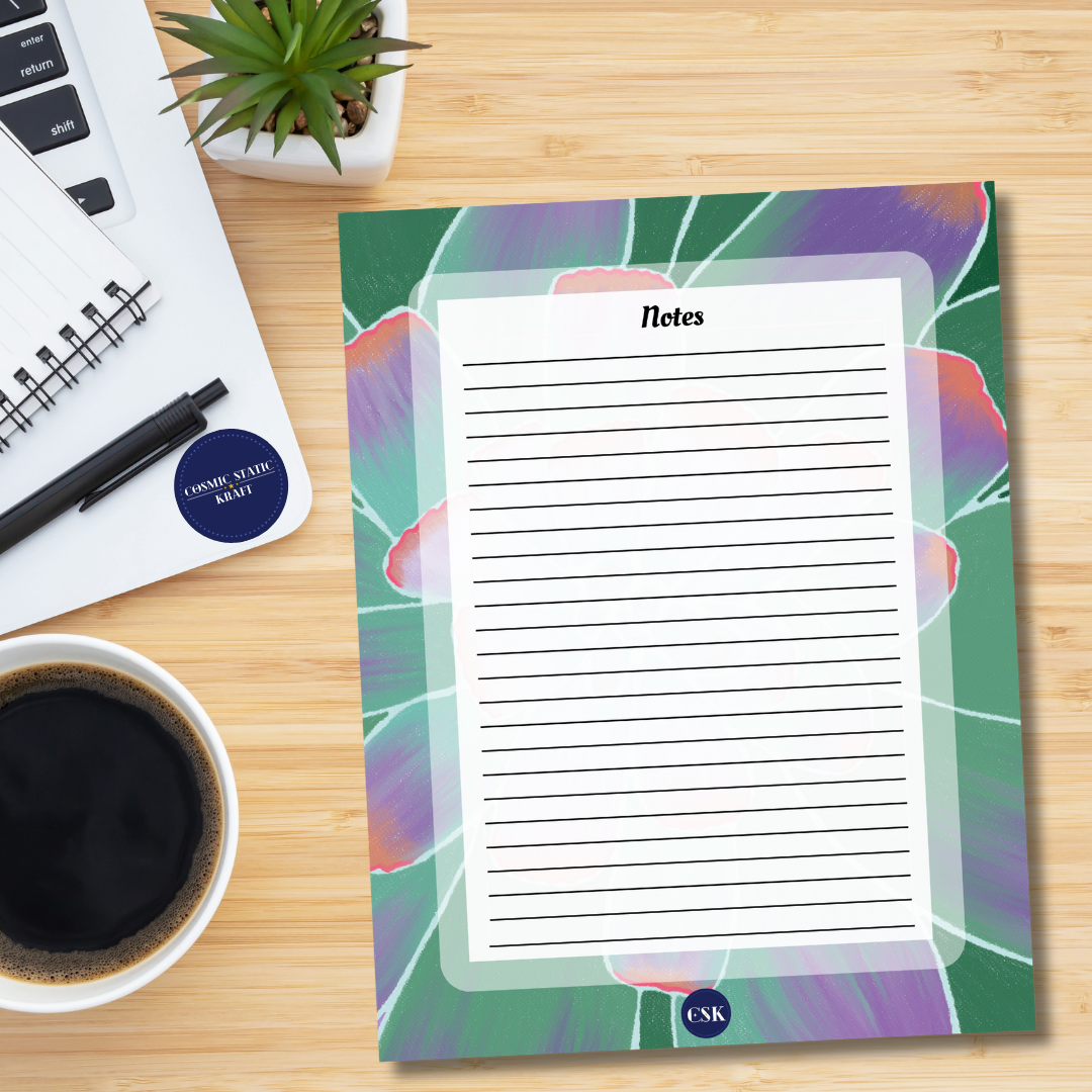 Succulent Printable Notes Planner