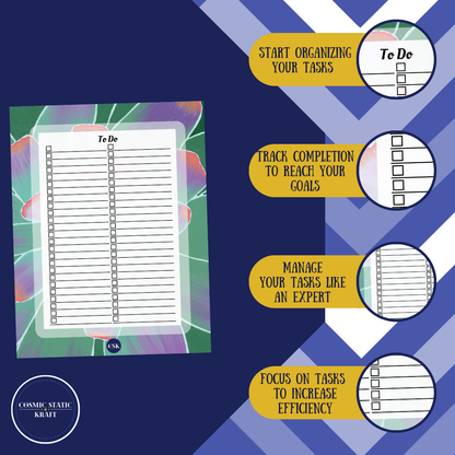 Succulent Printable To-Do Double Column Planner