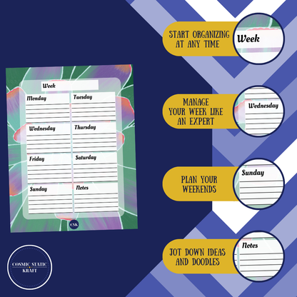 Succulent Printable Weekly Planner