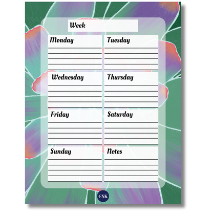 Succulent Printable Weekly Planner