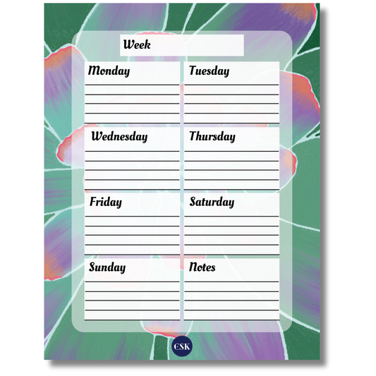 Succulent Printable Weekly Planner